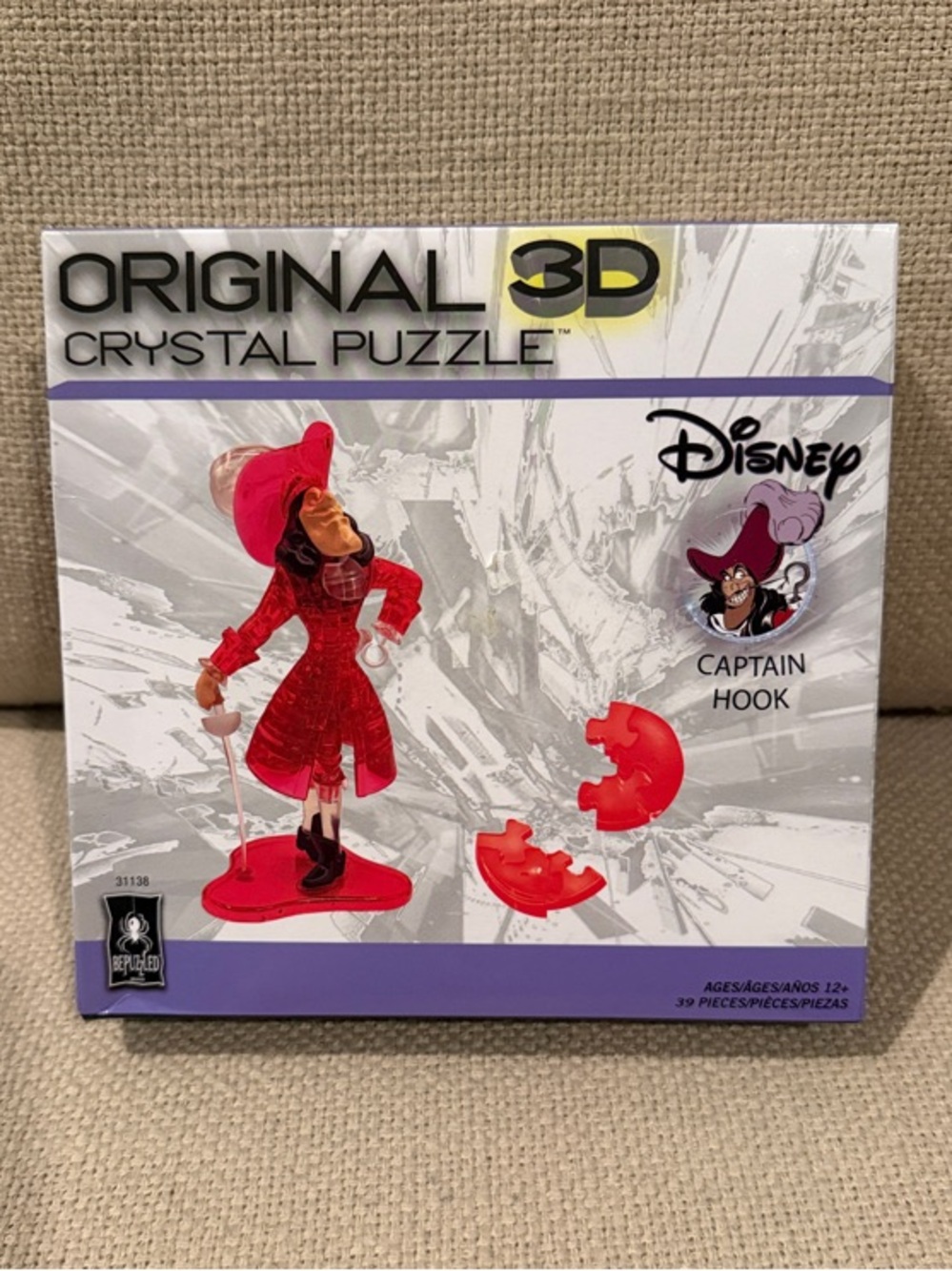 Disney Captain Hook 3D Crystal Puzzle